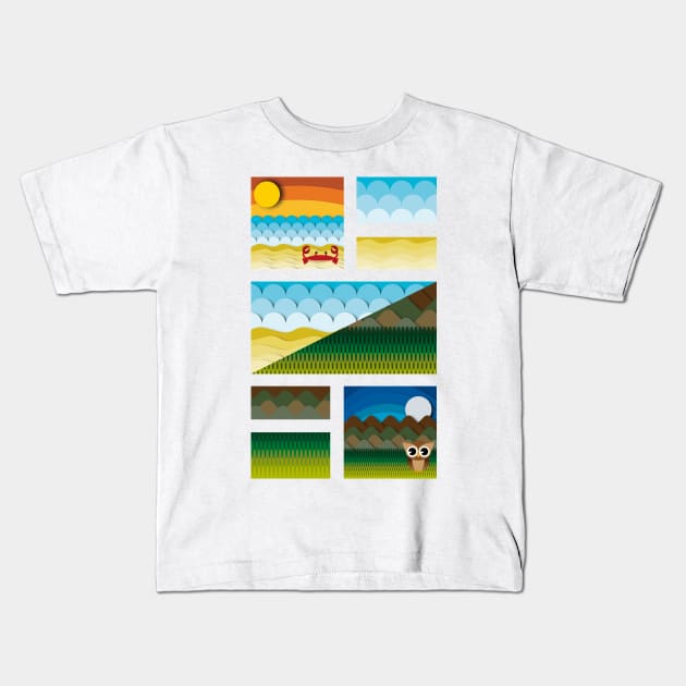 Forest and beach Kids T-Shirt by Raphoto1